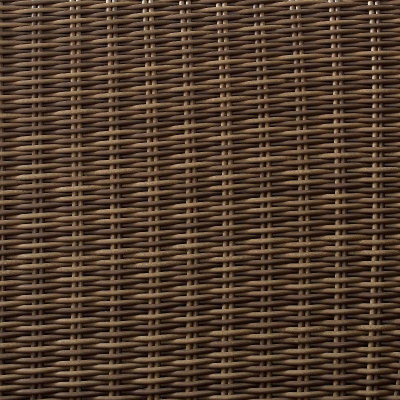 Bradenton 3pc Outdoor Wicker Arm Chairs with Side Table: Steel Frame, UV-Resistant - Crosley