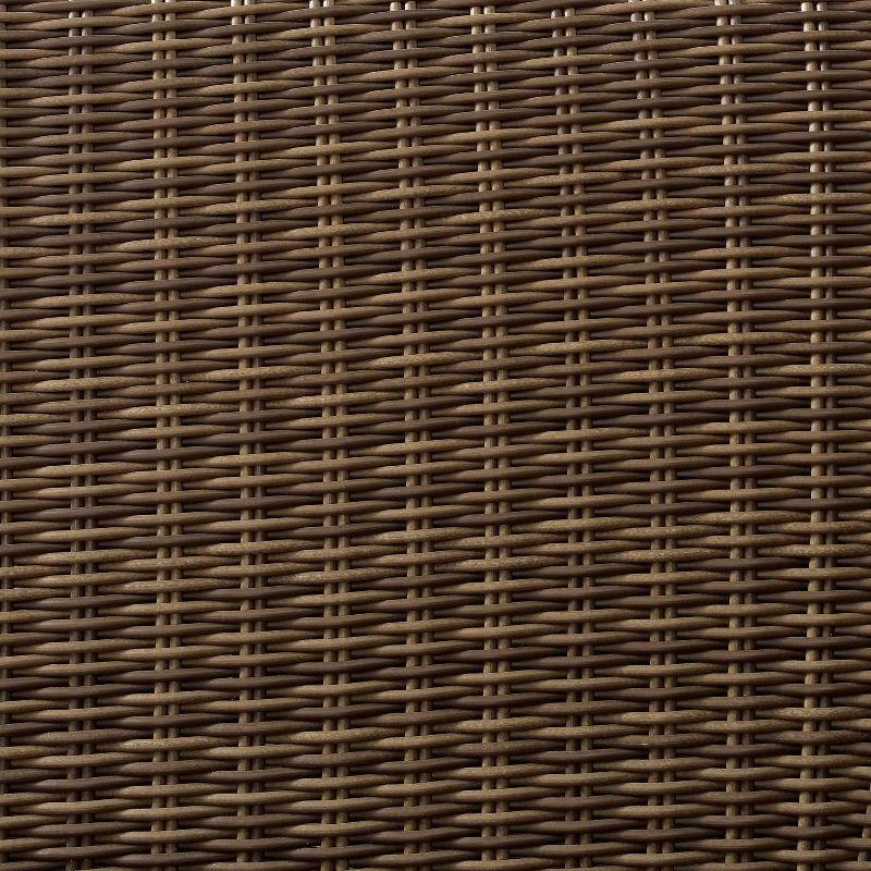 Bradenton Gray and Brown Wicker Outdoor Loveseat