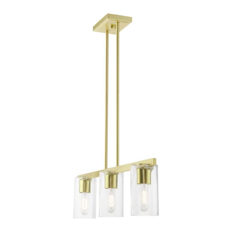 Livex Lighting Clarion 3 - Light Chandelier in  Satin Brass
