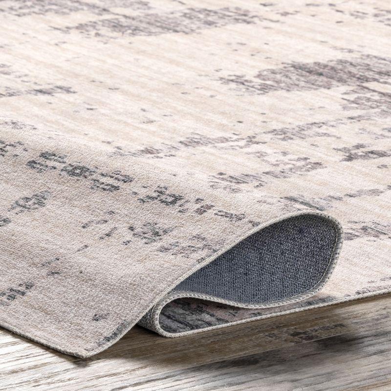 Nuloom Ariana Pet Friendly Machine Washable Abstract Area Rug, 5' x 8', Grey