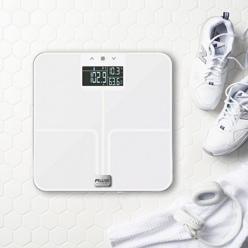 American Weigh Scales Digital Glass Bathroom Scale