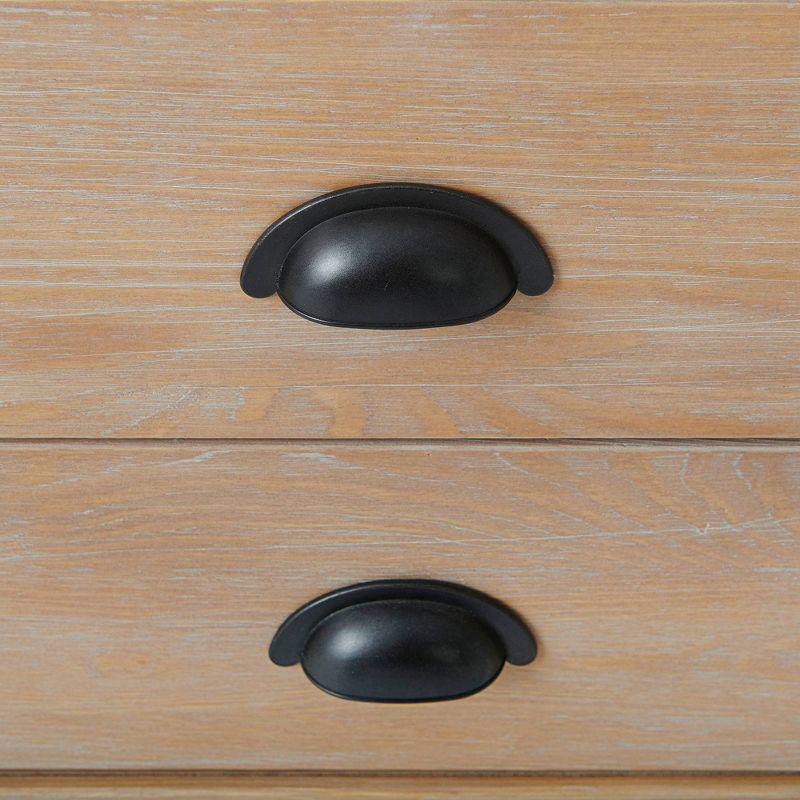Arden 2-Drawer Wood Nightstand, 25 in. H Bedside Table with Oil Rubbed Bronze Drawer Pulls & Metal Drawers Glides, Perfect for Modern Rustic Bedroom Sets, Solid, Durable Pine Wood