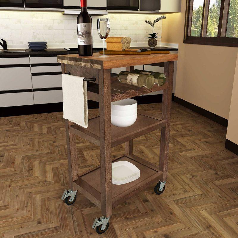 Bryce Solid Wood Kitchen Cart