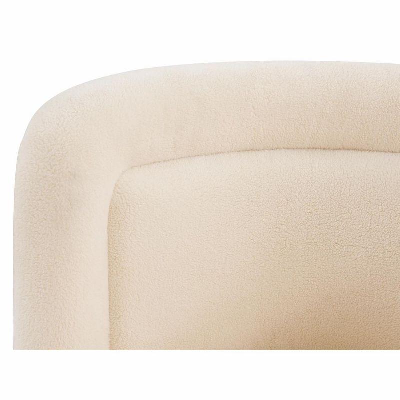 Everly Quinn Tews 29.7" Wide Polyester Swivel Barrel Chair | Wayfair