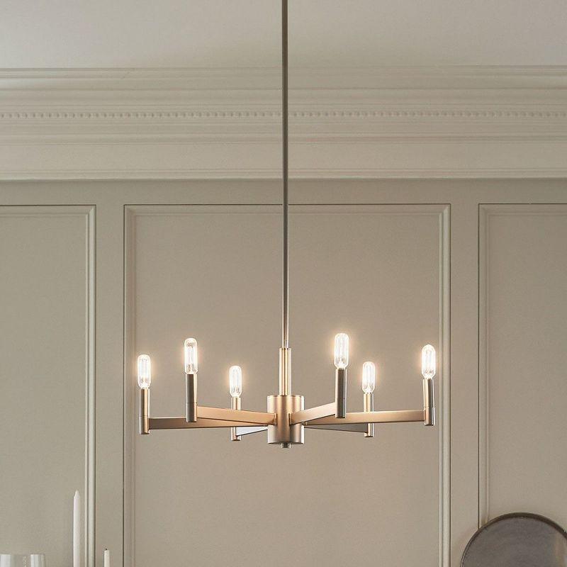 Kichler Lighting Erzo 6 - Light Chandelier in  Satin Nickel