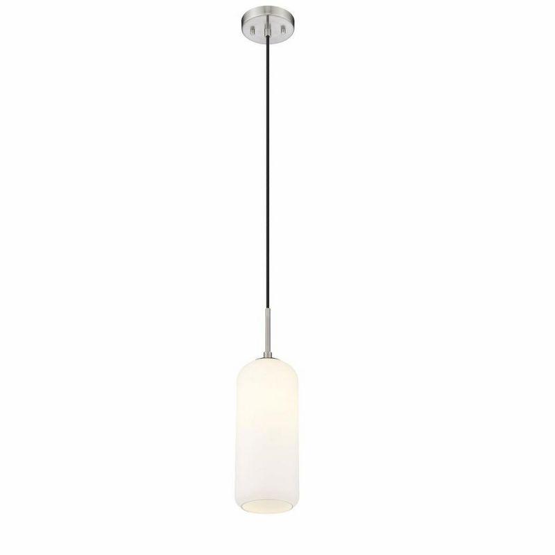 Z-Lite Monty 1 - Light Pendant in  Brushed Nickel/Opal