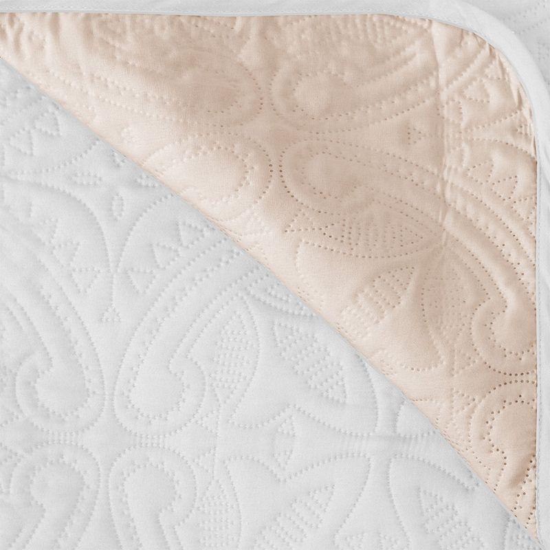 Reversible Quilted Sofa Furniture Protector - Great Bay Home(Sofa, White/Sand)