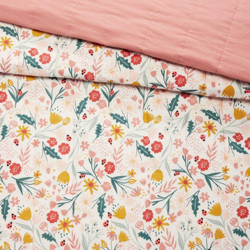 Garden Floral Cotton Kids' Quilt - Pillowfort™