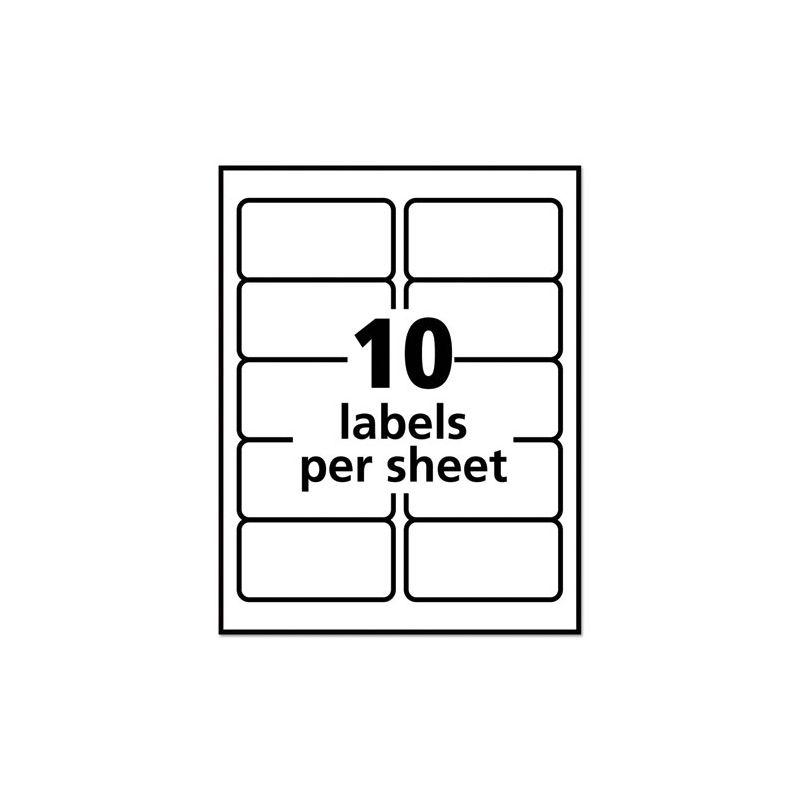 Avery Repositionable Shipping Labels, Sure Feed Technology, Repositionable Adhesive, 2" x 4", 250 Labels (58163)