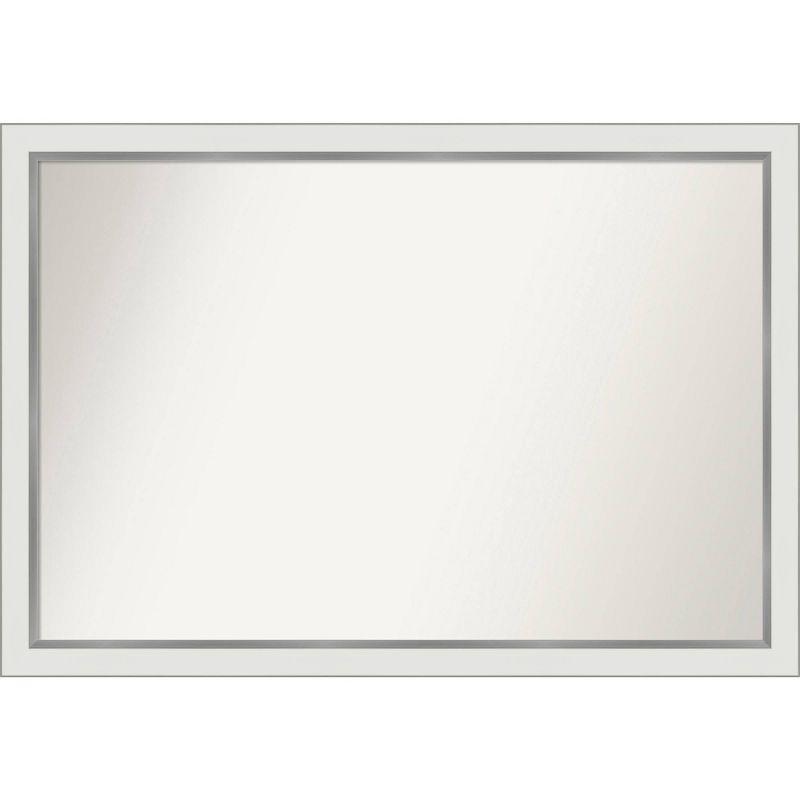 Eva Silver and Gold Rectangular Bathroom Vanity Mirror