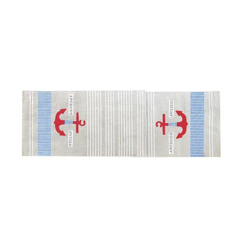 C&F Home 14" x 72" Anchor Stripe Table Runner