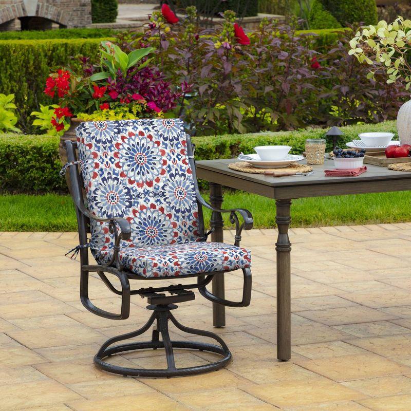 Arden 44"x20" Outdoor High Back Dining Chair Cushion