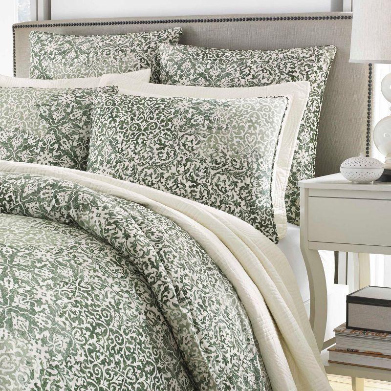 Green Abingdon Duvet Cover Set - Stone Cottage