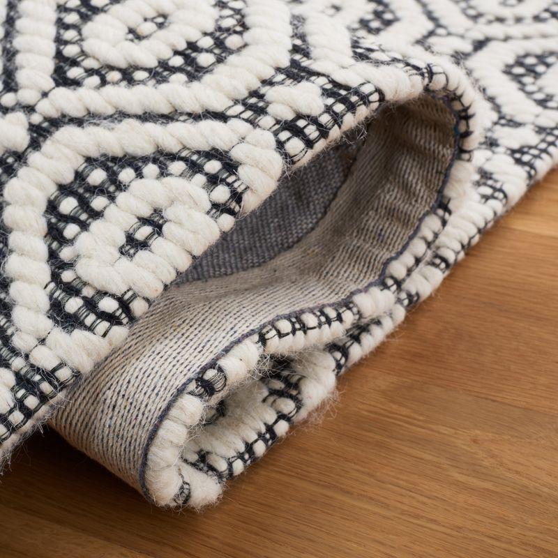 Marbella MRB325 Hand Woven Area Rug - Black/Ivory - 3'x5' - Safavieh.