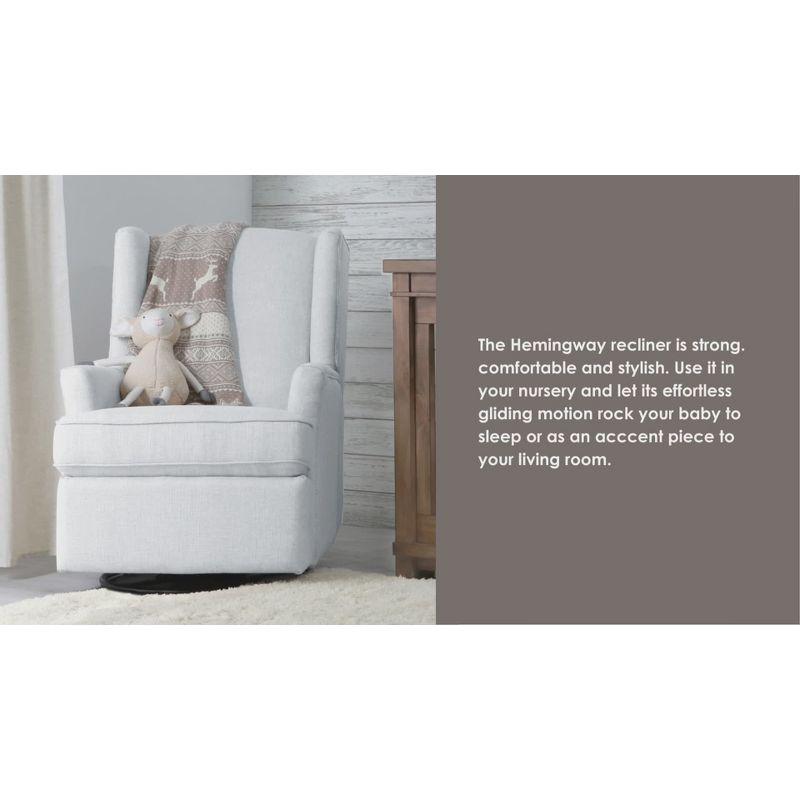 Heming Wingback Recliner Nursery Glider
