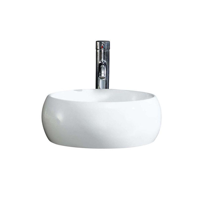 Fine Fixtures Round Vessel Bathroom Sink Vitreous China