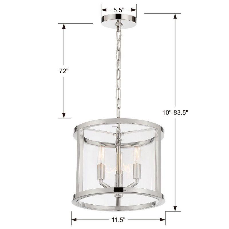 Crystorama Lighting Devon 3 - Light Chandelier in  Polished Nickel