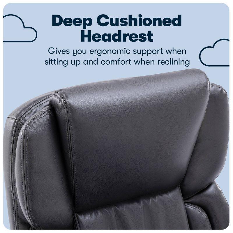 Serta Serta Garret Executive Office Chair, Ergonomic Lumbar Support, Semi-Plush Cushion, Body Pillows