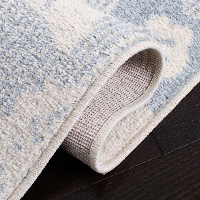 Adirondack ADR114 Machine Made Indoor Area Rug - Ivory/Blue - 6'x9' - Safavieh