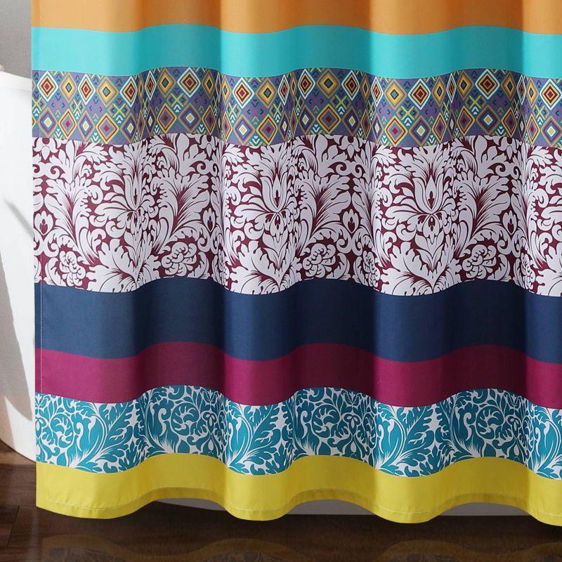 Lush Decor Boho Stripe Striped Shower Curtain