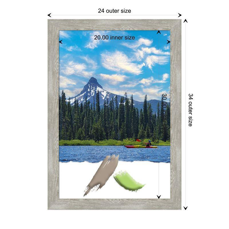 Amanti Art Dove Narrow Greywash Picture Frame