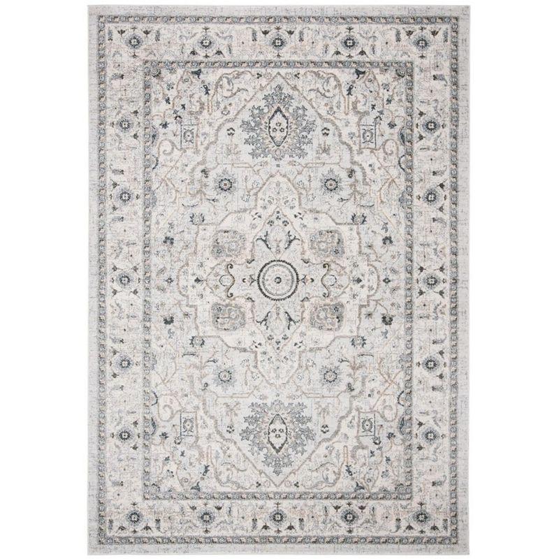 Isabella ISA936 Power Loomed Area Rug - Light Grey/Grey - 8'x10' - Safavieh