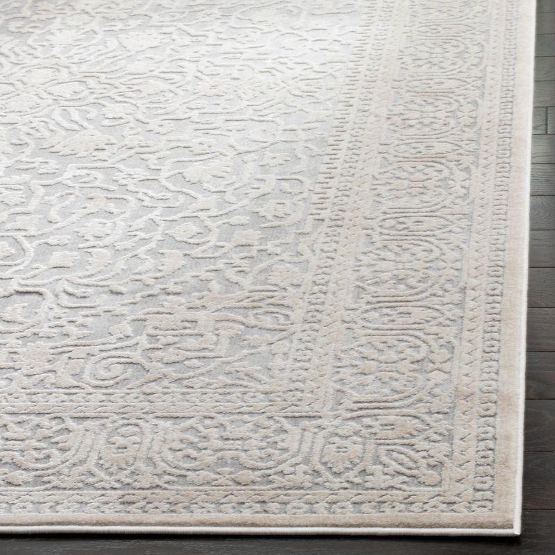 Reflection RFT670 Power Loomed Indoor Area Rug - 9'x12' - Light Grey/Cream - Safavieh