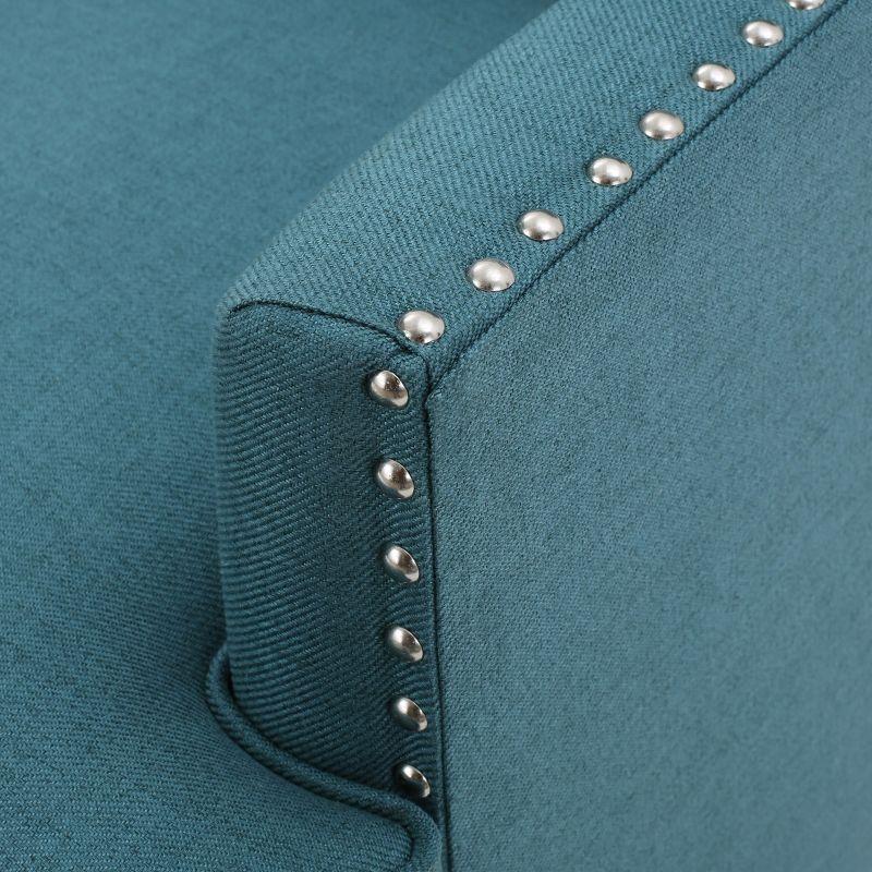 Tilla Club Chair: Studded Trim, Padded Seat, Christopher Knight Home - Ideal for Relaxation