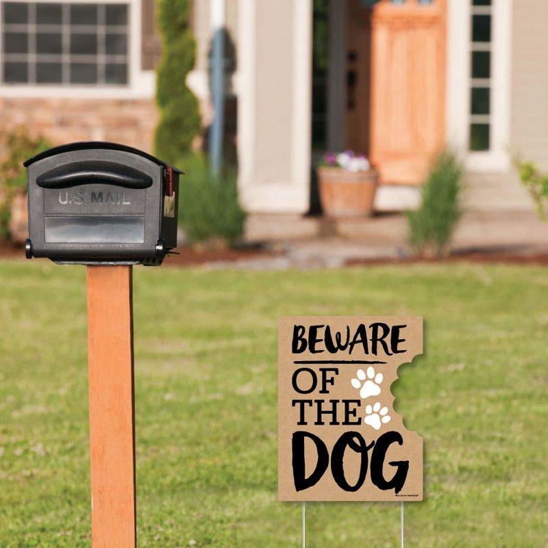 Big Dot of Happiness Beware of Dog - Outdoor Lawn Sign - Dog on Premises Yard Sign - 1 Piece