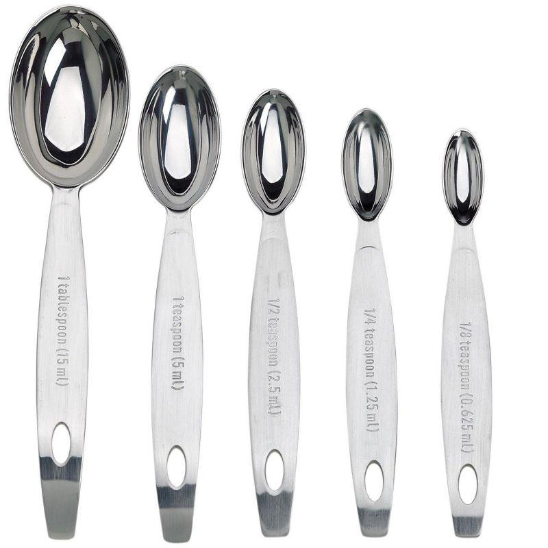 Cuisipro 5 -Piece Stainless Steel Measuring Spoon Set