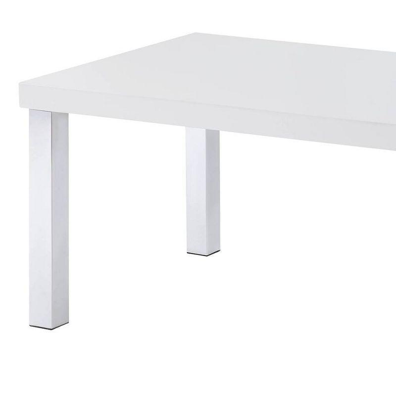 Acme Furniture Harta Coffee Table White High Gloss/Chrome