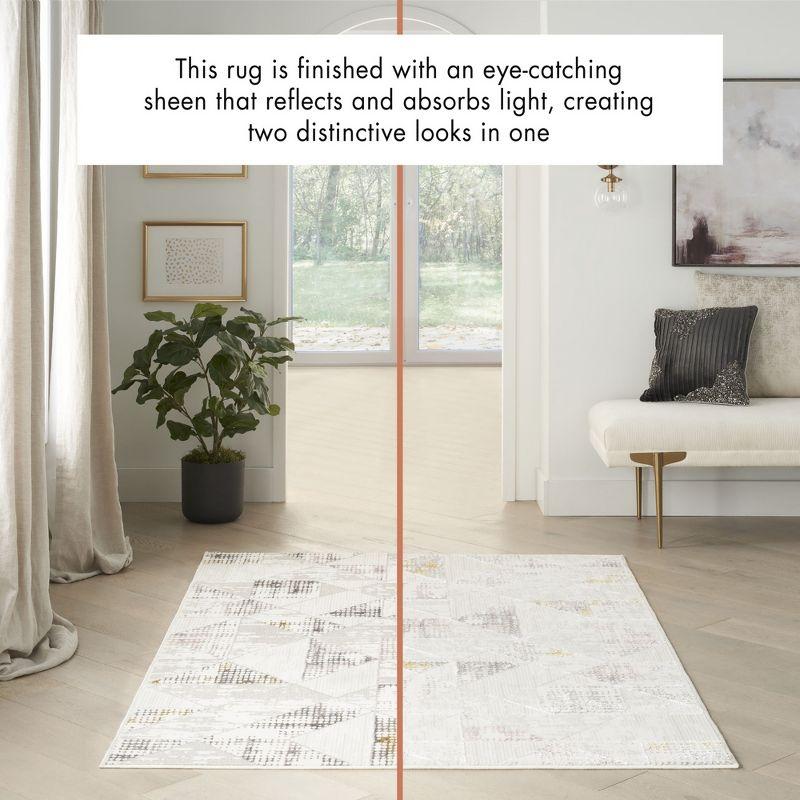 Nourison Glam Contemporary Geometric Indoor Rug