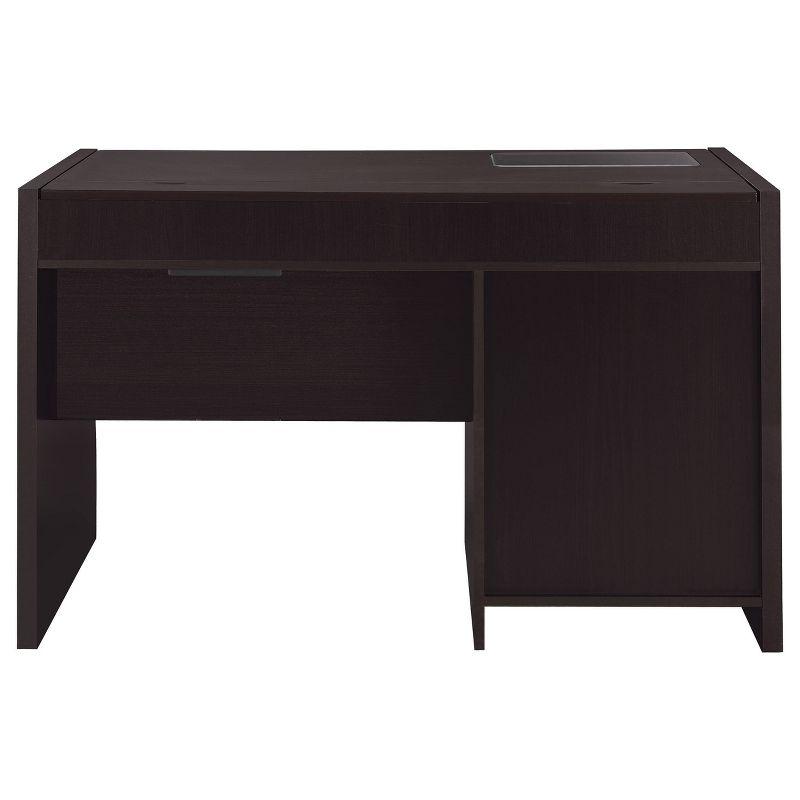 Halston 2 Drawer Office Desk Cappuccino - Coaster