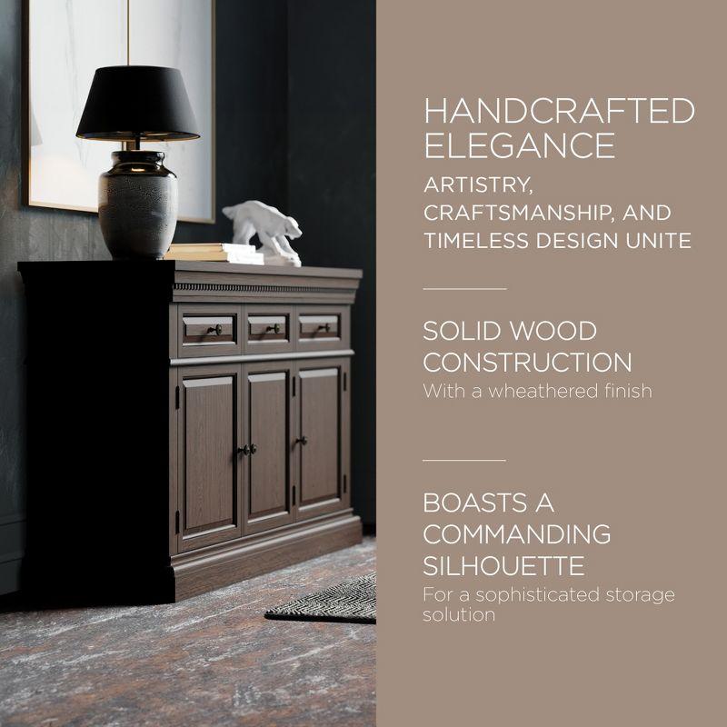 Maven Lane Maven Lane Theo Wooden Sideboard in Antiqued Finish