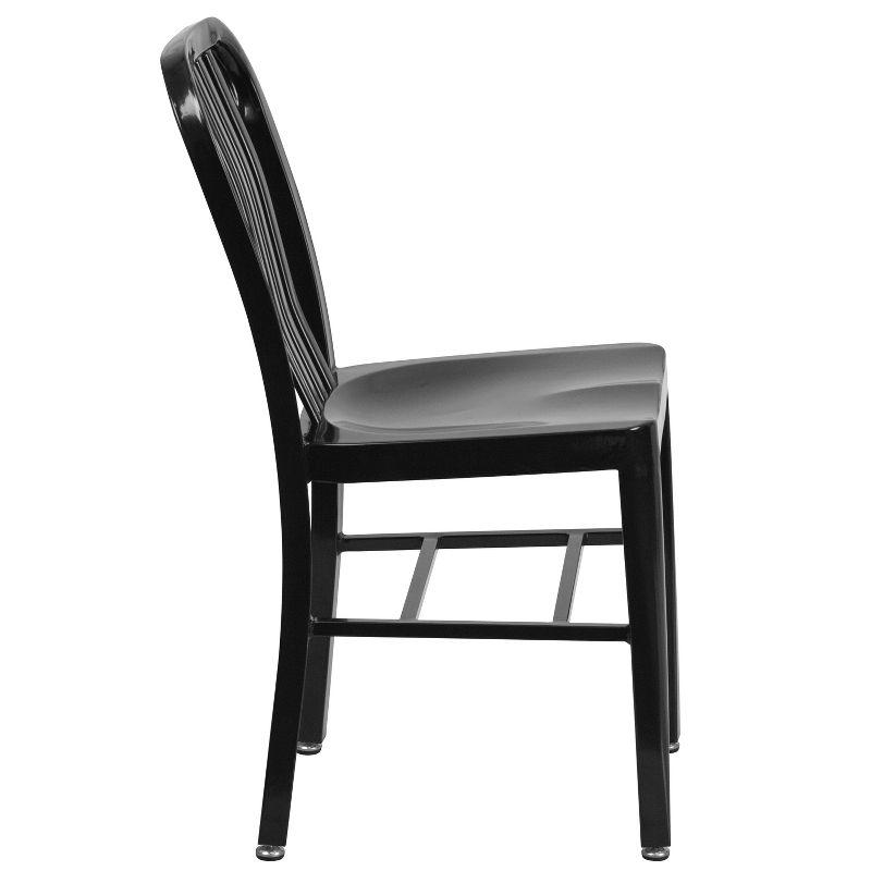 Flash Furniture Commercial Grade Metal Indoor-Outdoor Chair