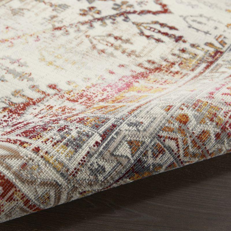 Nourison Vintage Kashan VKA08 Indoor only Area Rug - Ivory Red 5'3" x 7'10"