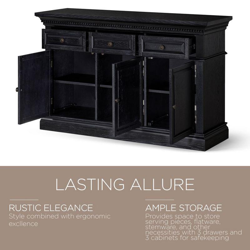 Maven Lane Maven Lane Theo Wooden Sideboard in Antiqued Finish
