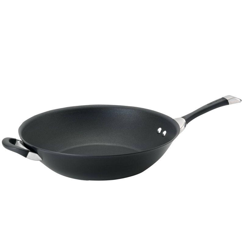 Circulon Symmetry Hard-Anodized Nonstick Induction Stir Fry Pan with Helper Handle, 14-Inch