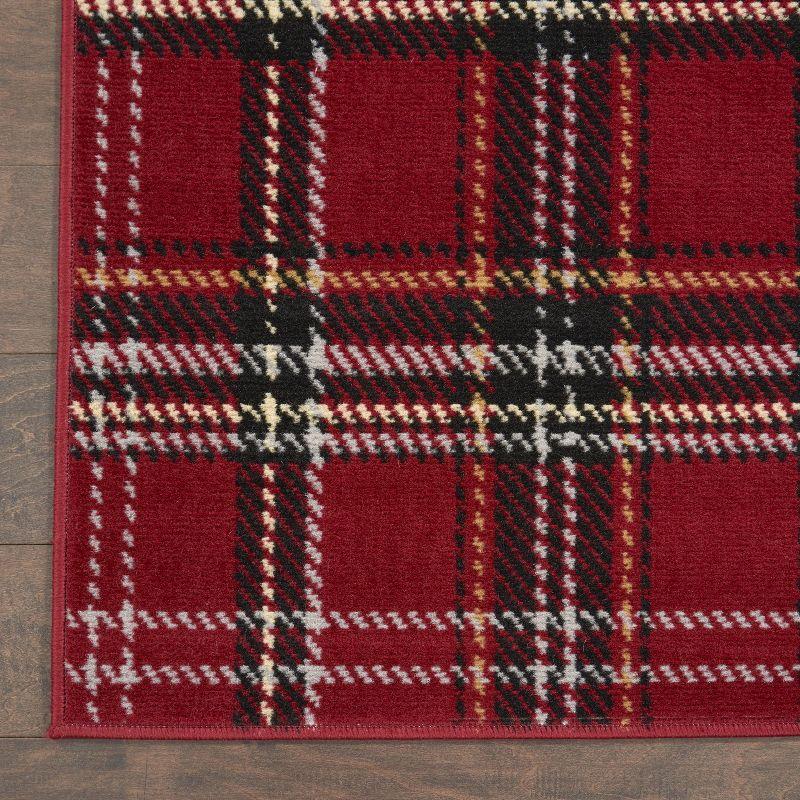 Nourison Grafix Contemporary Plaid Area Rug