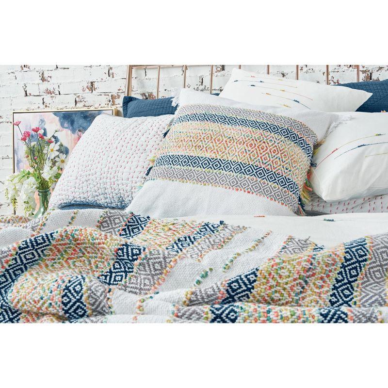 carol & frank Ashley Geometric Cotton Blend Throw Pillow