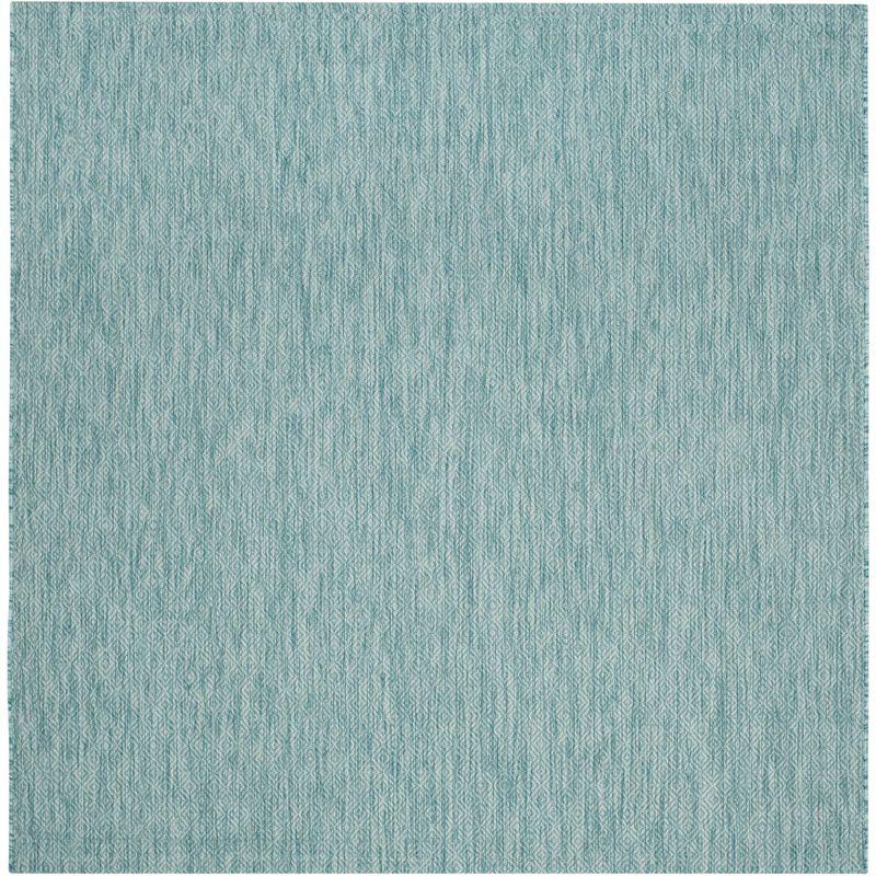 Aqua Square Easy Care Synthetic Indoor/Outdoor Rug