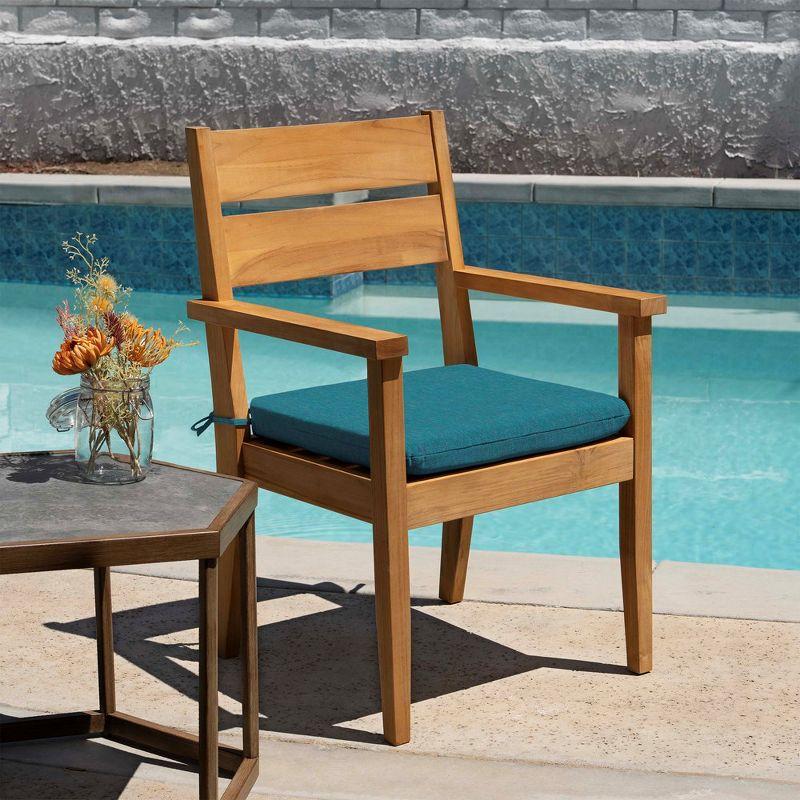 Honeycomb Outdoor Universal Seat Cushion (2-Pack) - Textured Solid Teal