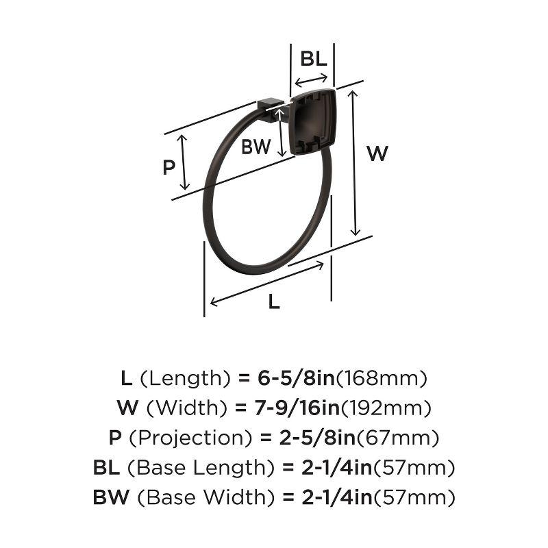 Amerock Stature Wall Mounted Towel Ring