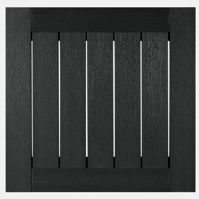 Adirondack Side Table Black - Highwood: Weather-Resistant Poly Lumber, 12-Year Warranty, Stainless Steel Hardware