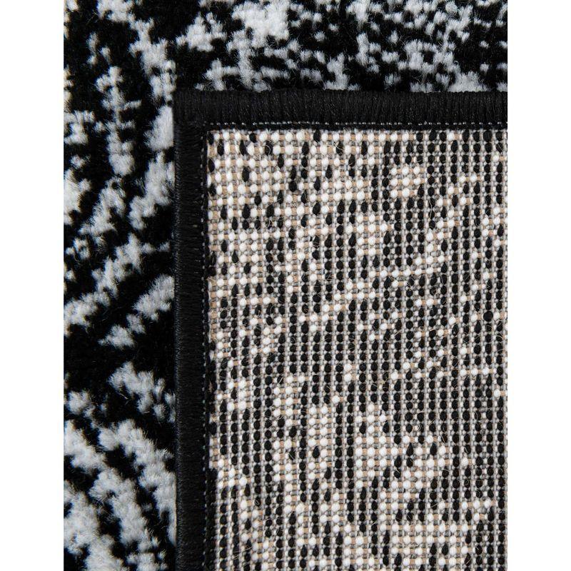 Unique Loom 4' 0 x 6' 0 Sofia Grand Black Area Rug