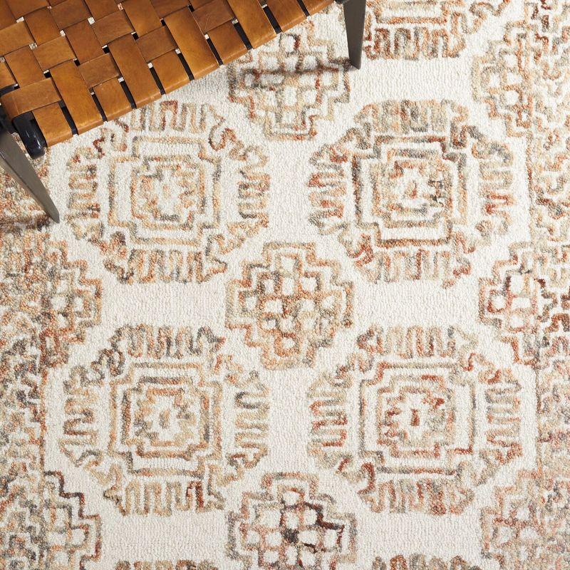 Aspen APN132 Hand Tufted Area Rug  - Ivory/Sage - 5'x5' - Safavieh.