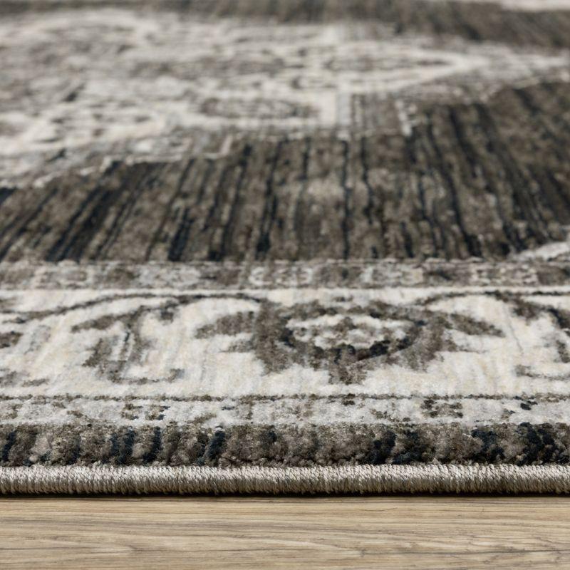 Oriental Weavers Chamberlain CH05C Charcoal/ Ivory Indoor Area Rug - 5'3" x 7'6"