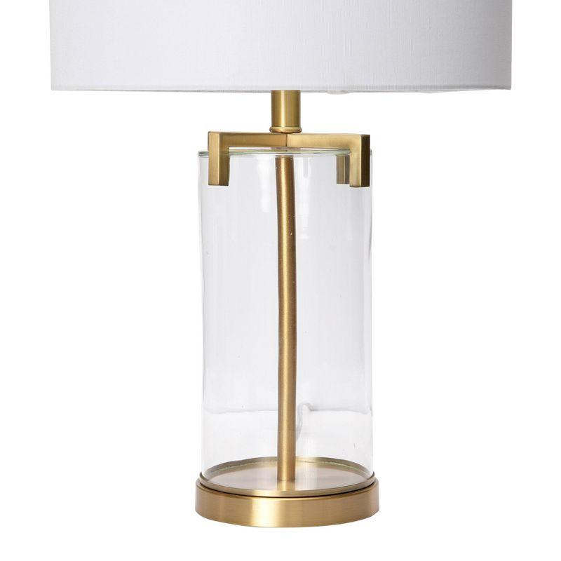 26.5" Glass Table Lamp Gold - 3Storied Home