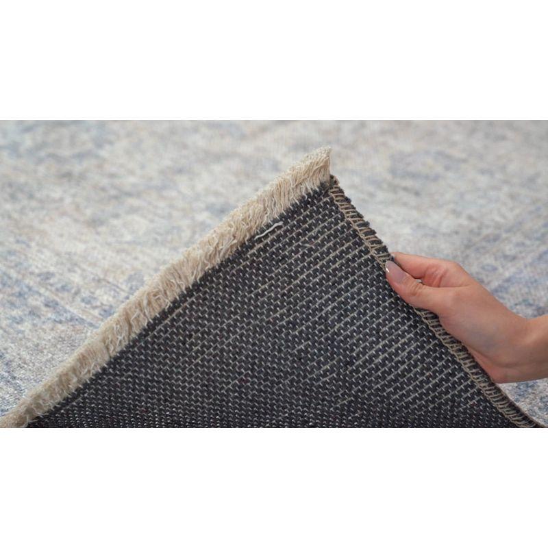 World Rug Gallery Transitional Distressed Vintage Machine Washable Indoor Area Rug- OLIVE 2'x3'