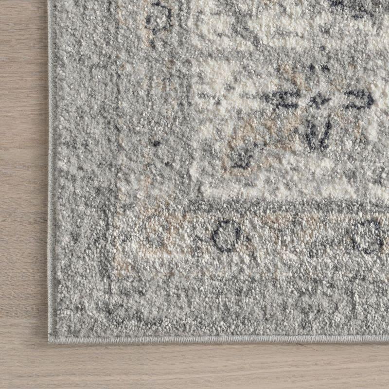 Nuloom Gena Distressed Transitional Medallion Indoor Area Rug